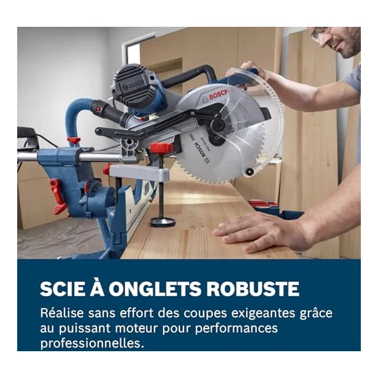 Autre vue de la scie à onglet Bosch GCM 340-305 D