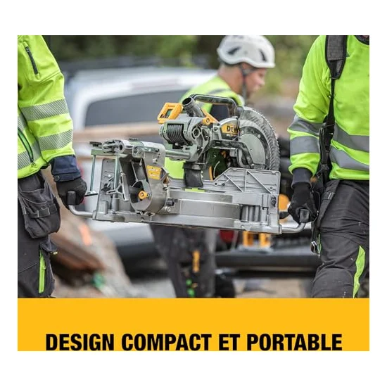 Autre vue de la scie à onglet DeWalt DCS782N-XJ