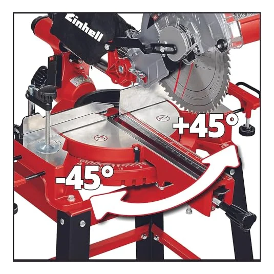 Autre vue de la scie à onglet Einhell TC-SM 2531/2 U