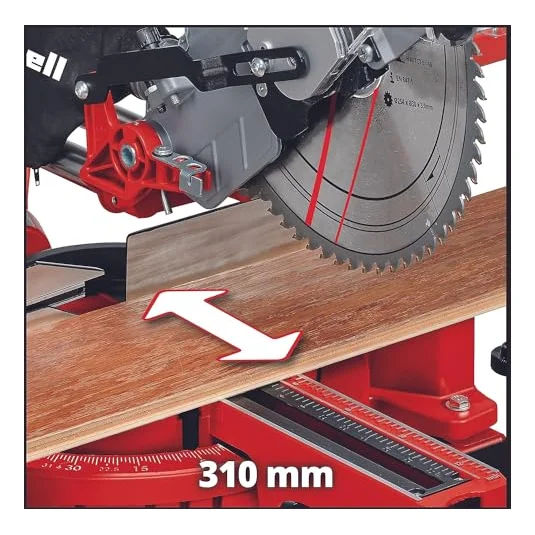 Autre vue de la scie à onglet Einhell TC-SM 2531/2 U